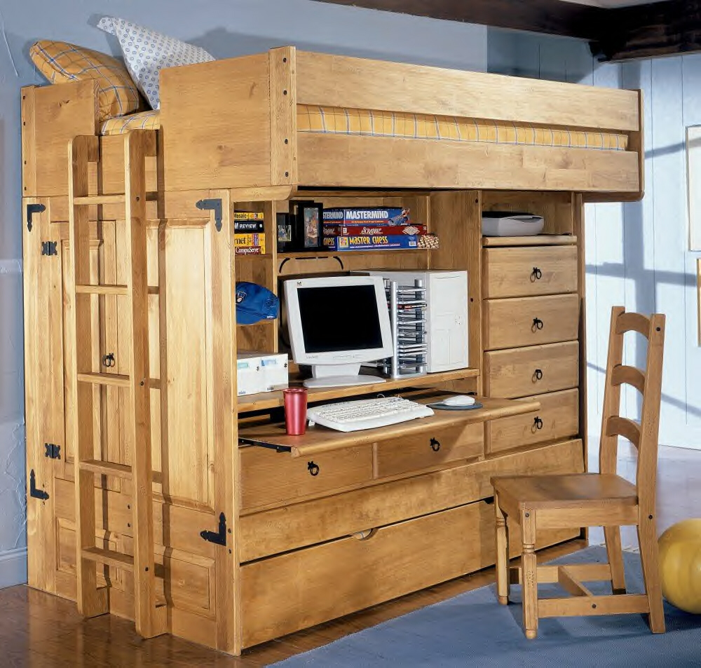 Loft Bed with Desk and Storage