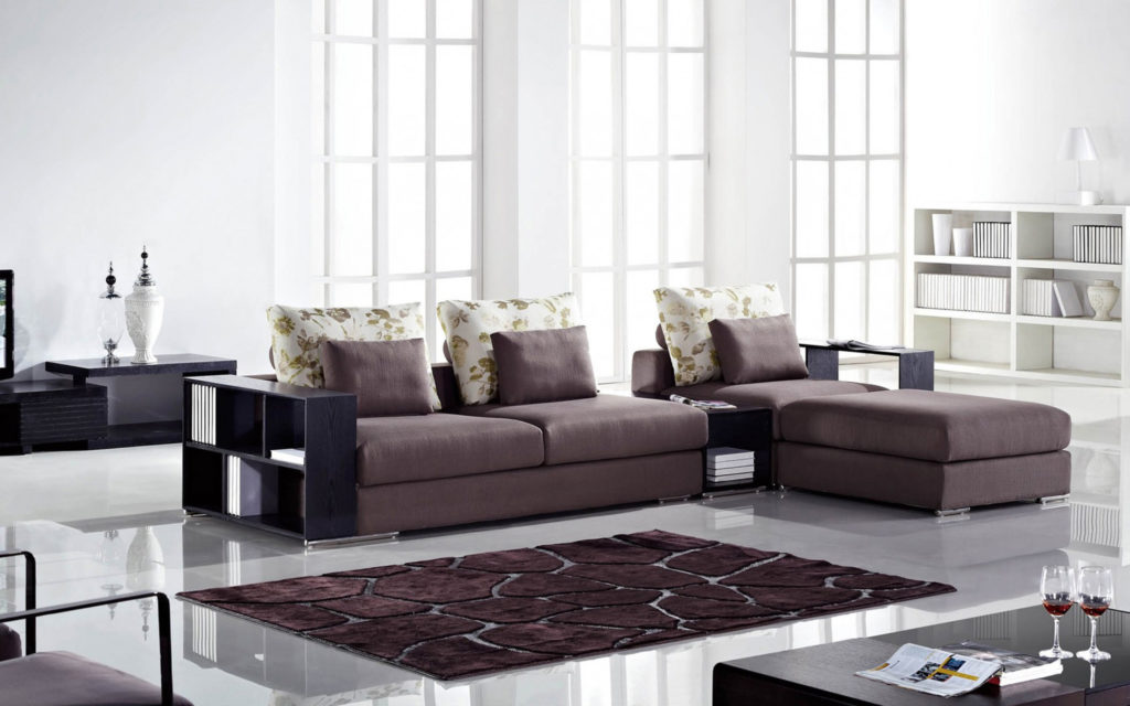 granite floor living room