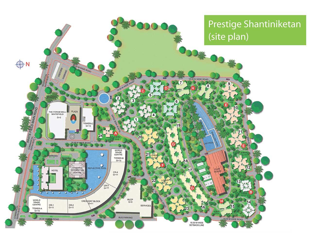 prestige-shantiniketan-siteplan