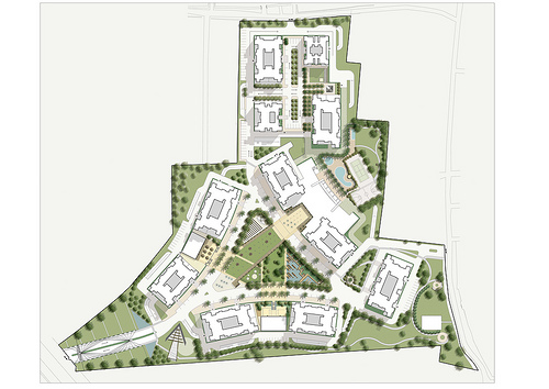 Site plan of Salarpuria Greenage, Bangalore