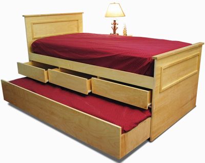 Trundle bed used for storage