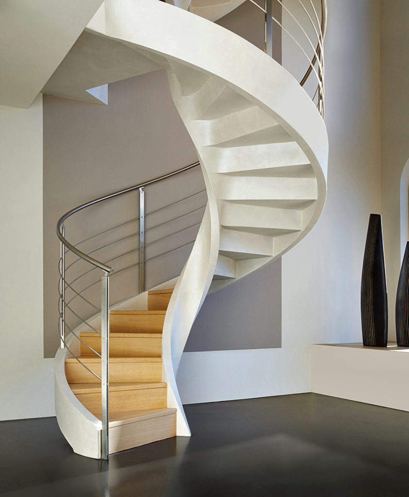 home designer architectural walls curved staircase