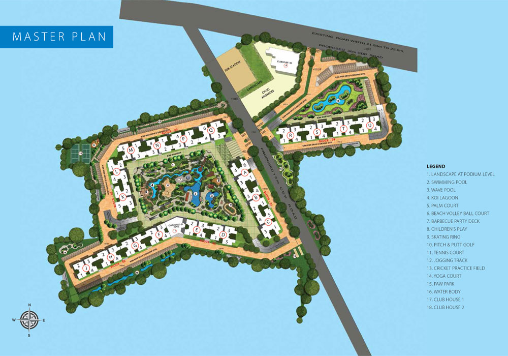 purva palm beach site plan