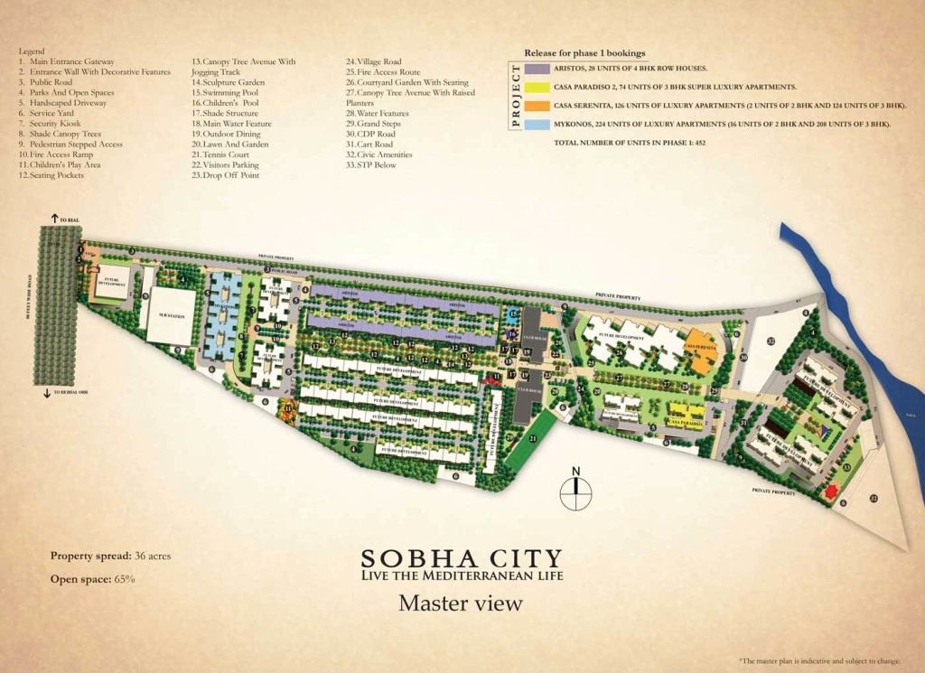 sobha-city--site-map