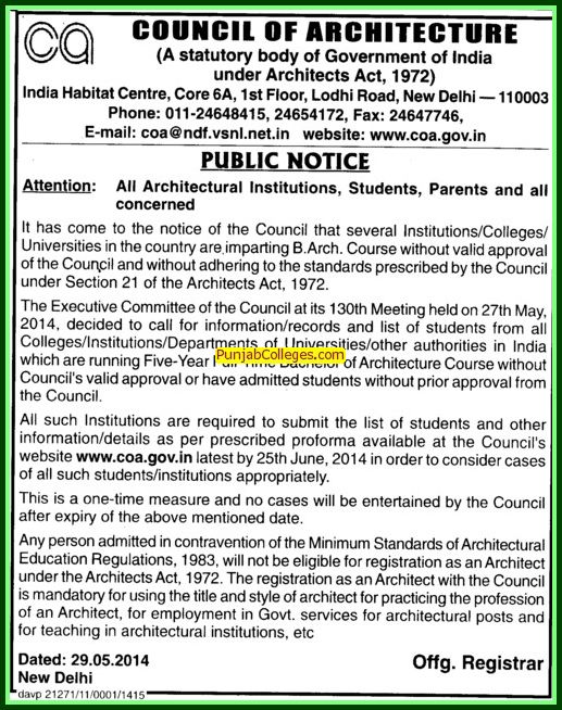 55244804-attention-for-not-approved-b-arch-course-new-delhi