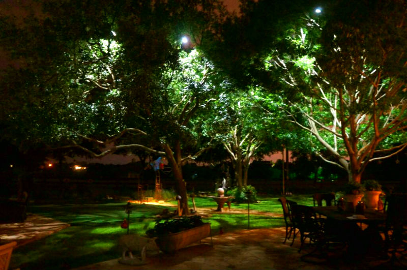 landscape lighting moonlight effect